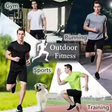 Fitness T-Shirt - New Summer Men'S Quick-Drying Running Fitness Sports Shirt - Men'S Short-Sleeved Fitness Top