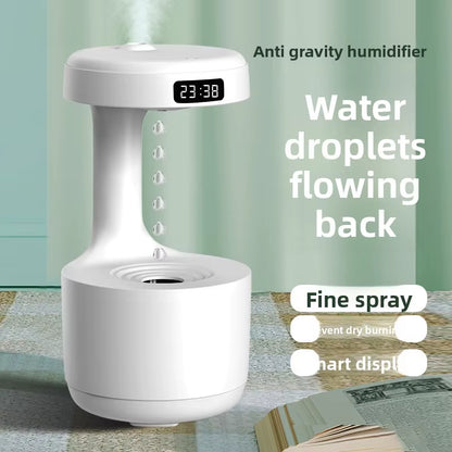 Anti-Gravity Plastic Ultrasonic Humidifier Humidistat USB Powered Silent 36Db Anti-Dry Burning Night Light 0.5-1L Capacity