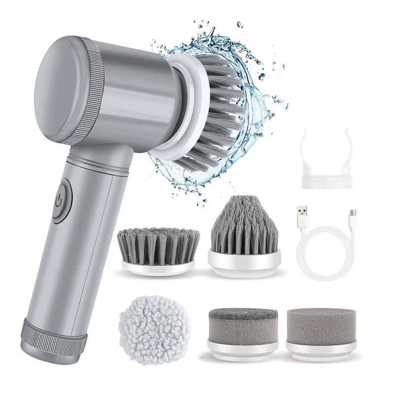 Multifunctional Handheld Wireless Electric Cleaning Brush, Kitchen Dish Washing Brush