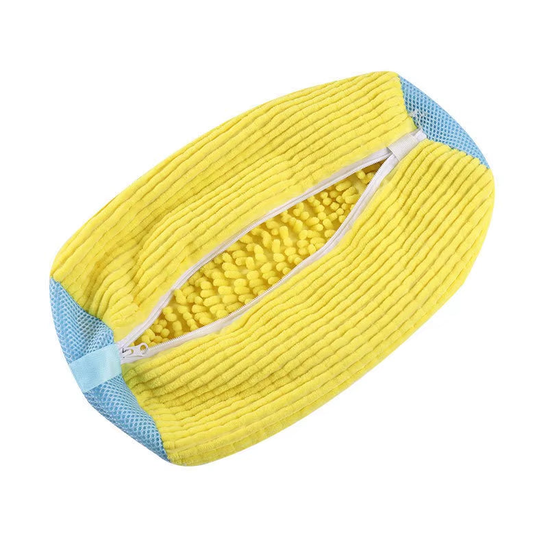 New Durable Shoe Washing Machine Bag for All Shoe Types-Yellow ,Ideal for Sneakers and Casual Shoes,Laundry Wash Bag